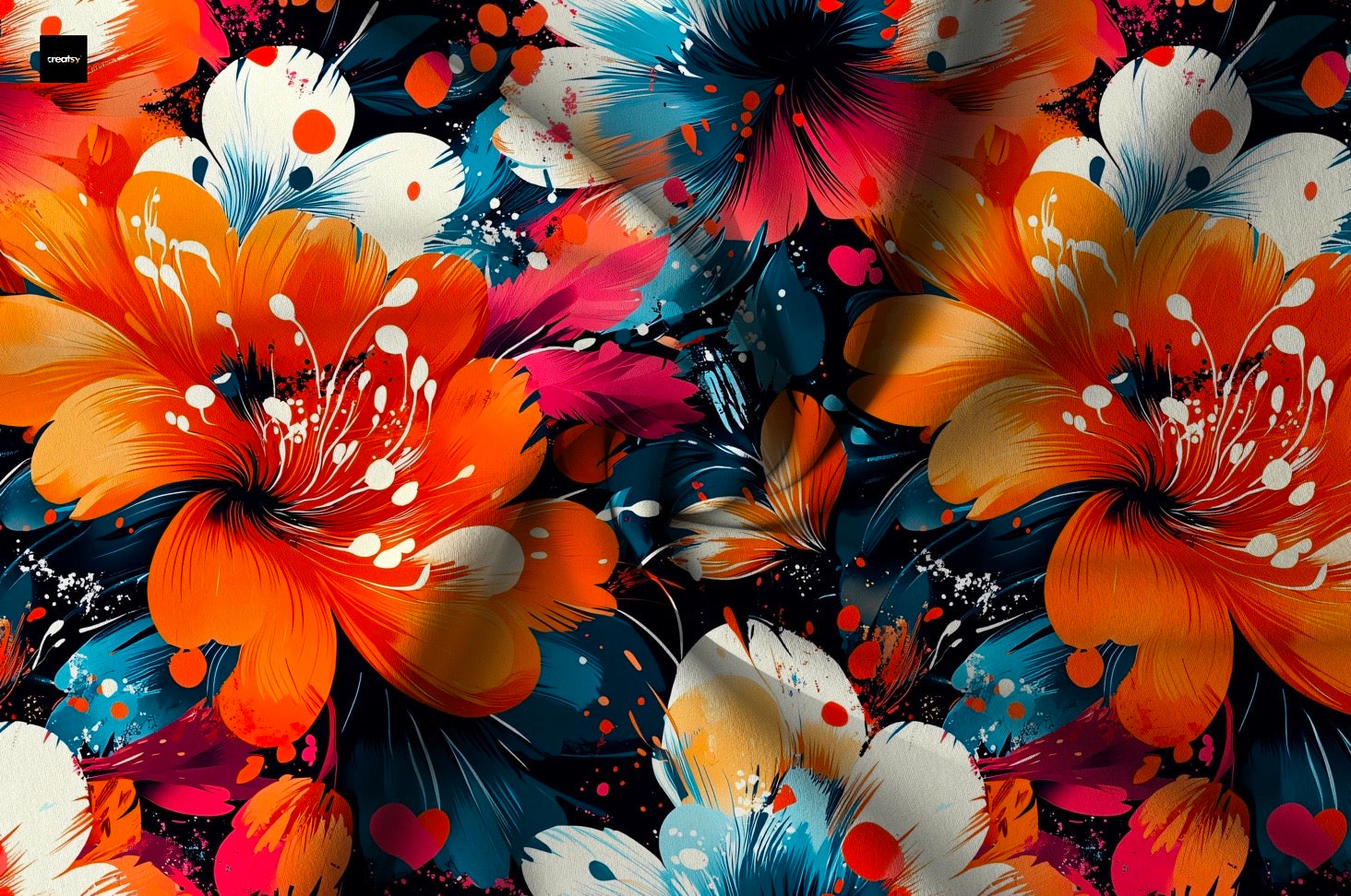 Orange Blumen  Dauervorbestellung